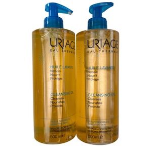 Uriage Cleansing Oil Huile Lavante Sensitive Skin French Skincare 500ml 2pk 17oz